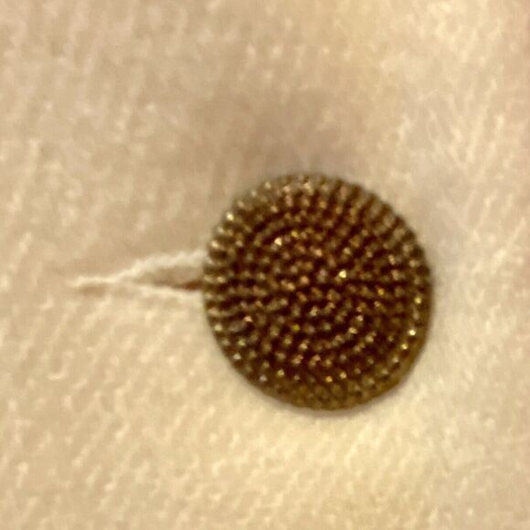 Norton McNaughton Vintage 90s 100% Wool Blazer Ivory Brass Button Lined Medium - Picture 7 of 9